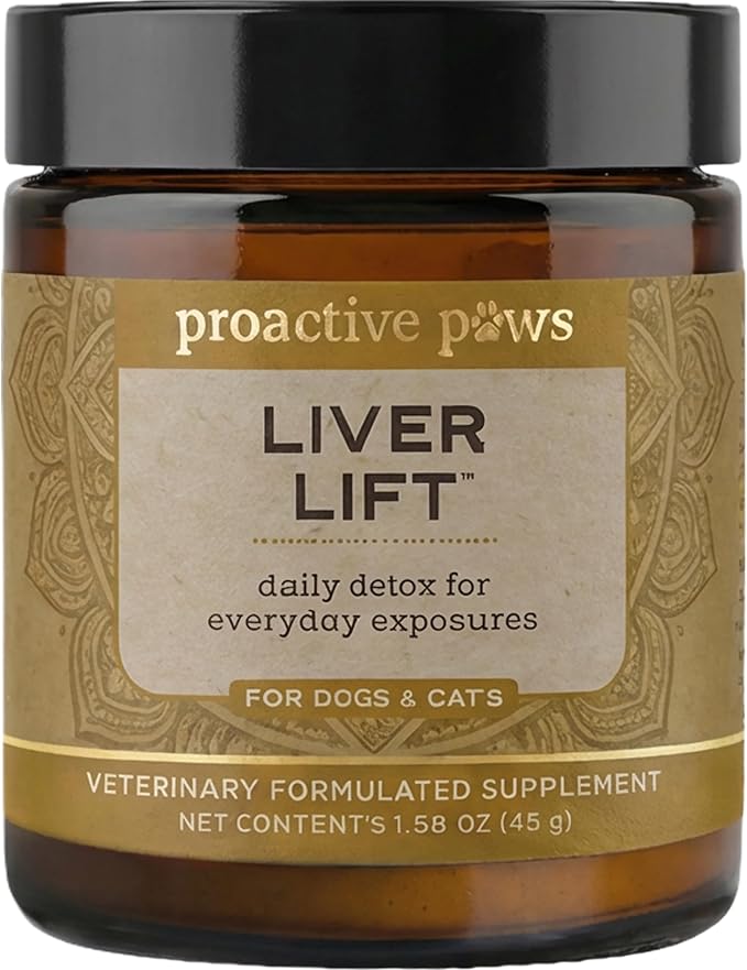 PROACTIVE PAWS Liver Lift – Daily Detox & Organ Support Supplement for Dogs & Cats, Supports Liver, Kidney, and Metabolic Health