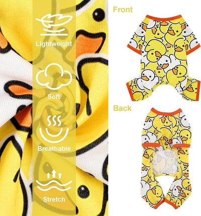 Dog Pajamas Pjs Soft Stretchy Dog Clothes for Small Dogs Girl Boy Medium Size Dogs Spring Summer Puppy Clothes Doggie Onesies Cat Pet Jammies Outfit
