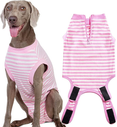 Recovery Suit for Dogs,Dog Cone Alternative Zipper Surgery Suit Female Spay,Soft Dog Surgery Suit for Anti Licking,Breathable Surgical Suit for Dogs Female Spay