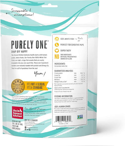 The Honest Kitchen 100% White Fish Filets Dog Treats, 3 oz (Wishes)