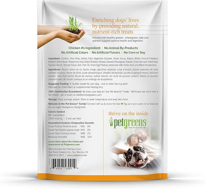 Pet Greens Natural Soft-Chew Dog Treats Infused with Supergreens - 3 Pack Bacon and Cheese 6 oz Each
