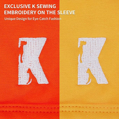 Koneseve Dog Shirts Breathable Cotton Dog Clothes Stretchy T-Shirt for Small Medium Large Dogs Cat Shirt Soft Puppy Outfit Kitten Apparel Pet Pullover Tee Blank Sweatshirt 2-Pack Yellow & Orange XL