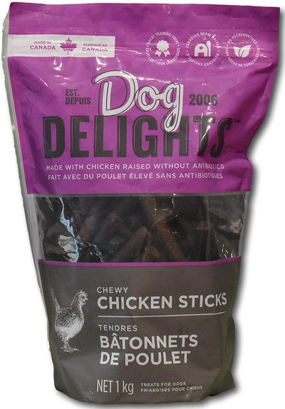 Dog Delights Chewy Chicken Sticks- Made with Canadian Chicken