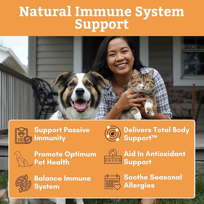 Wholistic Pet Organics Vitamin C Powder for Dogs & Cats - Cat & Dog Allergy & Itch Relief - Vitamin C Immune Support Supplement - Itchy Skin Support for Seasonal Dog Allergy Relief - 8 oz - 227 Scoops