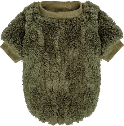 FabriCastle Dog Sweater, 3-Pack Dog Clothes & Coat, Pet Jacket for XXS XS Small Dogs Boy or Girl, Soft and Warm Cat Sweaters Doggy Apparel Costumes Christmas (Dark teal,Army green,Dark grey, XX-Small)