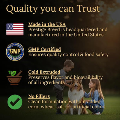 Collie Multivitamins, 90 Count, Made in the USA with Real Bacon.