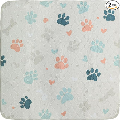PUPIBOO Washable Pee Pads for Dogs and Cats - Super Absorbent Reusable Puppy Training Pads - 100% Waterproof, Leak-Proof & Non-Slip Whelping Pads for Pet Housebreaking