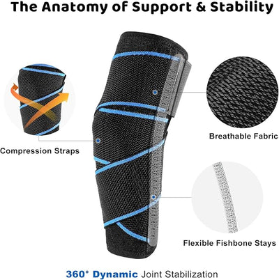 Dog Knee Brace for Back Leg Support, Hock Joint Compression Wrap ACL Brace for Hind Legs – Stabilizing Rear Leg Support for Senior & Overweight Dogs, Ideal for Medium & Large Breeds (M)