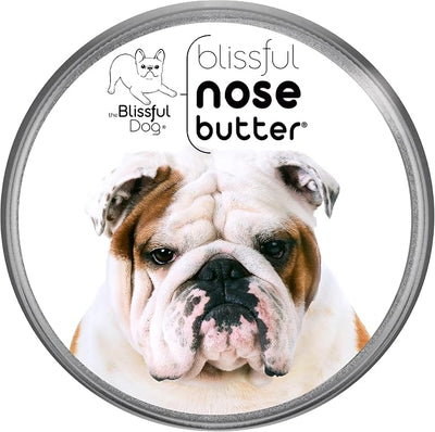 The Blissful Dog Bulldog Nose Butter, Versatile Dog Nose Balm for Dry Nose, Handcrafted Nose Moisturizer, Easy-to-Apply Dog Essentials, Unscented, 4 oz.