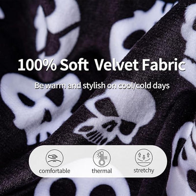 CuteBone Turtleneck Dog Velvet Dress Halloween Puppy Skirt Costume Pet Clothes Cat Apparel with Bow Hair Rope for Small Dogs CVD11XXS