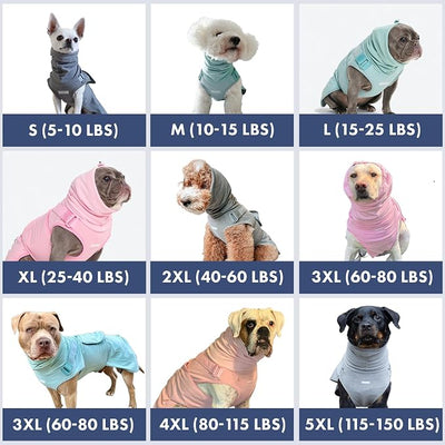 Spark Paws Anxiety Relief Vest for Dogs – Gentle Compression Dog Anxiety Suit, Calming Wrap for Separation Anxiety, Thunder, Fireworks, Suitable for Small Medium and Large Breeds - Pink - Size 5XL