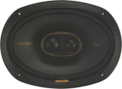 KICKER 51KSC69304 KS-Series 6x9 3-Way Speakers with 1" and .75" tweeters, 4-Ohm, Pair