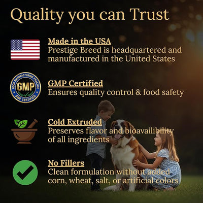 Saint Bernard Multivitamins, 90 Count, Made in the USA with Real Bacon.