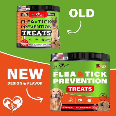 Flea and Tick Prevention Chewable Pills for Dogs - Revolution Oral Flea Treatment for Pets - Pest Control & Natural Defense - Chewables Small Tablets Made in USA (Chicken)