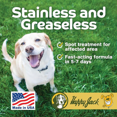 HAPPY JACK Sardex Mange Treatment for Dogs – Odorless & Stainless Itch Relief for Skin Irritations Including Severe Mange, Hot Spots, Fungi, Allergies, Eczema (9.5 oz)