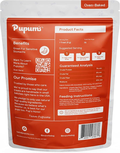 Healthy Dog Training Treats Non-GMO Grain Free Human Grade Crispy Oatmeal Chip Made in USA (24oz)
