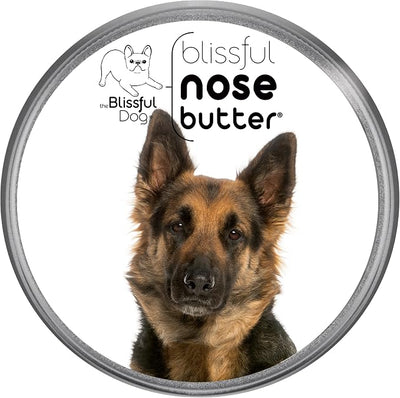 The Blissful Dog German Shepherd Nose Butter, Versatile Dog Nose Balm for Dry Nose, Handcrafted Nose Moisturizer, Easy-to-Apply Dog Essentials, Unscented, 4 oz.