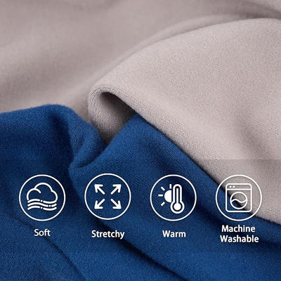 XPUDAC 3 Pack Fleece Dog Pajamas Winter Dog Clothes for Small Medium Dogs Boy Girl Warm Soft Puppy Outfit Pet Costume, Light Sky Blue, Navy, Light Gray, S