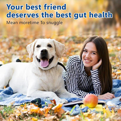 40-in-1 Dog Vitamins Chewable Multivitamin for Dogs Supplements with Glucosamine MSM - Turkey Tail Mushroom, Digestive Enzymes Gut Probiotics, Hip & Joint, Skin & Coat Immune Support, 400ct