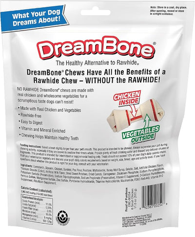 DreamBone Small Chews, Treat Your Dog to a Chew Made with Real Meat and Vegetables