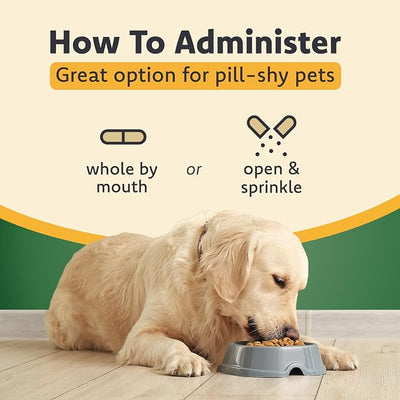 Ocu-GLO PB Vision Supplement for Small Dogs & Cats – Easy to Administer Powder Blend with Lutein, Omega-3 Fatty Acids, Grape Seed Extract and Antioxidants to Promote Eye Health, 30ct Sprinkle Capsules