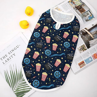 Pet Vest for Dogs, Cinema Popcorn Movie Soft Breathable Puppy Sleeveless Clothing for Small Medium Pets, X-Large