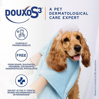 Douxo S3 PYO Medicated Dog Mousse; Bacterial & Yeast Infection Treatment for Dogs – Chlorhexidine Dog Waterless Shampoo, Antibacterial & Antiseptic, for Dogs Only, Clinically Proven, 5 fl oz