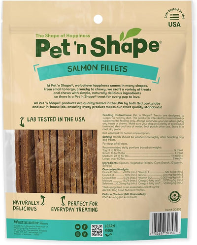 Pet 'n Shape Salmon Fillets, 16 oz - Healthy, Protein Rich Treats for Dogs