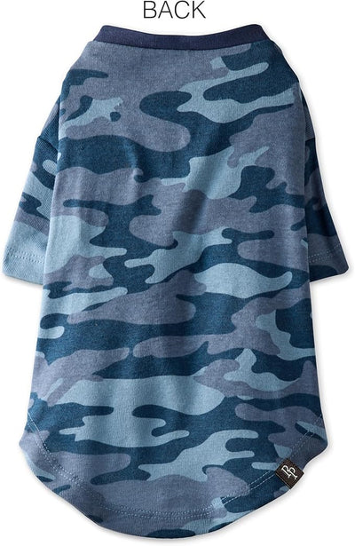 Pet Passion Toby II - The Perfect Tee, 3 Pack Short Sleeve Pet T-Shirt 100% Organic Cotton Tees Clothes for Small, Medium, Large Dogs, Navy Camo, XX-Large (70-110 lbs)