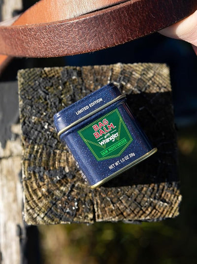 Bag Balm Vermont's Original Skin Moisturizer - Full Body Hydrating Skin Care: Dry Hands, Lips, Face, Feet & More - Unscented, Cruelty & Paraben Free - Day & Night, Men & Women (Wrangler, 3-Pack)