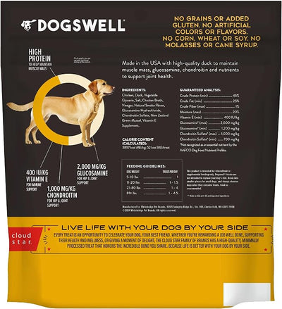 Dogswell Hip & Joint Jerky Dog Treats, Duck, 20 oz. Pouch