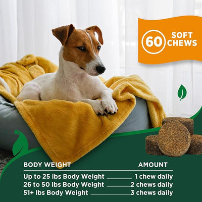 Vet's Best Flea & Tick Soft Chews for Dogs – Natural Supplement for Dog Flea and Tick Prevention – Veterinarian-Formulated Itch Relief and Immune Support – Made in USA – 60 Chews
