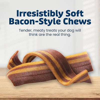 Blue Buffalo Sizzlers Original Flavor Bacon-Style Dog Treats with Real USA Pork, Soft & Meaty Treats Enhanced with Vitamins, Minerals, & Other Nutrients, No Red 40 Dye or BHA, 28 oz.