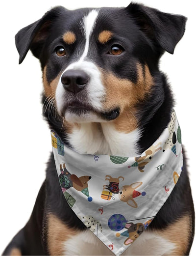 W Brings Bandana for Dogs | This Stunning Gorgeous Design Dog Bandana Scarf is Perfect Styling Accessory for Dogs Large, Medium & Small. One Size Fits All. (Medium - Large, Gift Box & More)