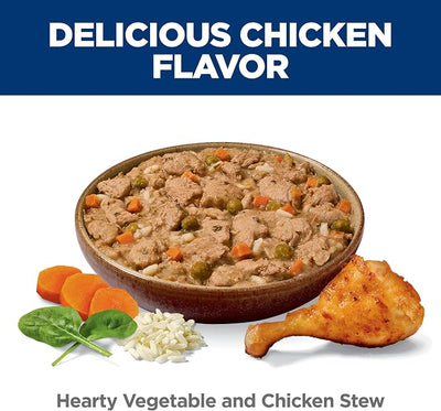 Hill's Science Diet Adult Perfect Weight Wet Dog Food, Hearty Vegetable & Chicken Stew, 12.5 oz. Cans, 12-Pack
