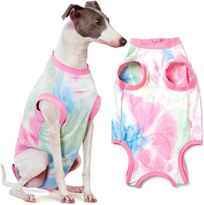 Recovery Suit for Dogs,Dog Cone Alternative Zipper Surgery Suit Female Spay,Soft Dog Surgery Suit for Anti Licking,Breathable Surgical Suit for Dogs Female Spay