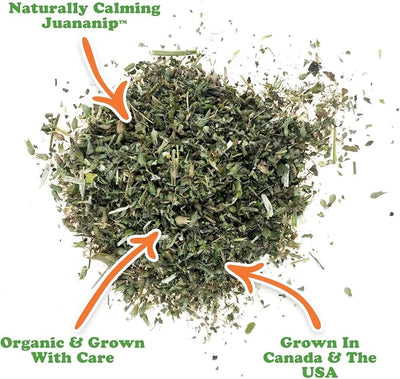 Doggijuana Juananip™ Refill Bottle (2-Pack) | Hand Harvested Organic Ground Catnip for Dogs | Naturally Calming Support for Anxiety, Stress | Grown in North America