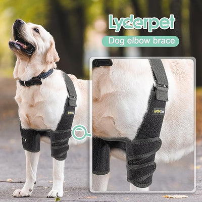 Dog Elbow Brace with Metal Splint,Hygroma Elbow Protector Pads for Dogs Shoulder Callus, Arthritis, Dysplasia, Dislocation, Pressure Sores, Support Front Leg Wrap(Both Left & Right)