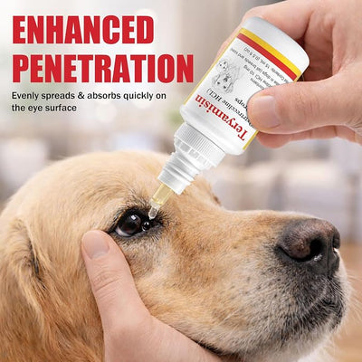 Dog Eye Drops – Supports Healthy Eyes, Relieves Discomfort from Irritation, Supports Clear Vision & Healthy Eyes – Safe for All Dog Breeds & Sizes– (0.5 fl oz)