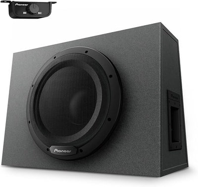 Pioneer TS-WX1210A 12” Subwoofer – 1300W Max, Built-in Amp for Easy Bass Upgrade, Enclosure Included, Amp Included, High-Level Input, Works with Most Factory or aftermarket radios