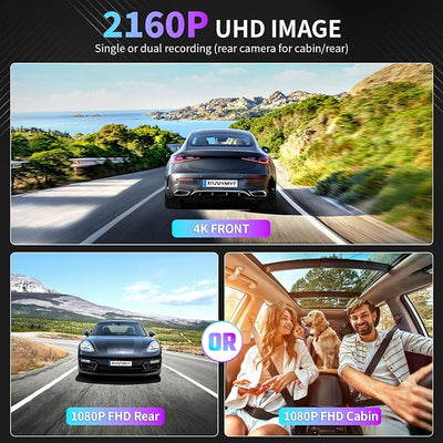 OEM Style Front Dash Cam for Kia Sportage 2026 | Front 4K, 64GB Card, Hidden Design, Plug&Play, Easy Install, Loop Recording, G-Sensor, Free App