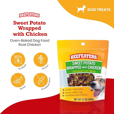 Beefeaters Sweet Potato Wrapped with Chicken, 12oz (Pack of 2)