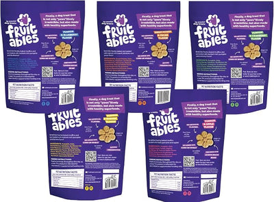 Fruitables Pumpkin Dog Treats, Variety Pack Of 5