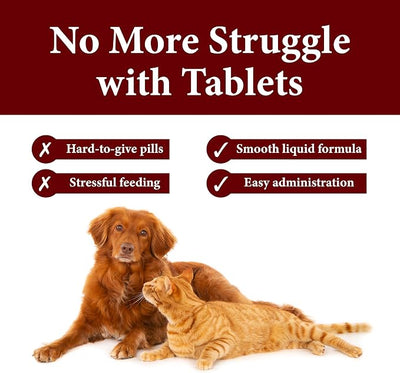 No More Tapeworms in Cats and Dogs- Dewormer for Cats and Dewormer for Dogs - Vanilla Flavour with 3ml Dropper (120ml Vanilla)