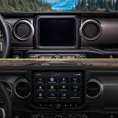 Stinger HORIZON10 Wrangler JL (18-23) & Gladiator (20-23) 10.1” HD Touchscreen Car Stereo w/iGO GPS Nav Card, Wireless Apple CarPlay/Android Auto Radio, Bluetooth Receiver, Off-Road Gauges, Audio EQ