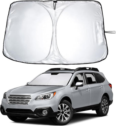 EcoNour Windshield Sunshade Compatible for Subaru Outback 2015-2017 2018 2019, Sun Visor for Front Windshield & Window Sun Shade Cover, UV Heat Blocker & Protector, Car Accessories