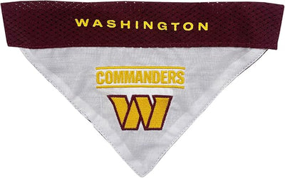 Pets First unisex adult NFL Pet Bandana, Washington Commanders, Large-Extra Large