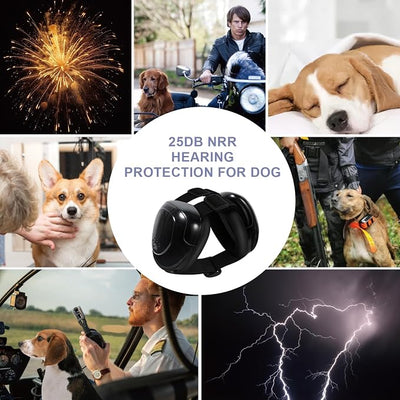 Dog Ear Muffs, Dog Earmuffs Noise Protection, 29dB NRR Noise Canceling Ear Muffs for Dog, Dogs Headphones