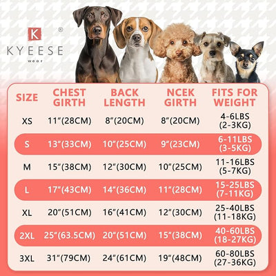 KYEESE Dog Pajamas Soft Dogs Clothes Stretchy Dog Pajamas for Small Dogs Giraffe Pet Pjs Pets Onesie Comfy Pet Costume Pets Coat, Large