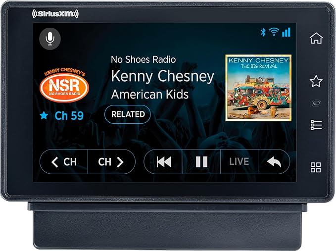 SIRIUSXM SXWB1V1 SiriusXM Tour Dock & Play Radio with 360L, PowerConnect Vehicle Dock, and Bluetooth